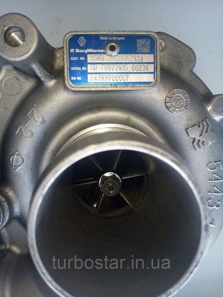 Турбіна Nissan Qashqai/ Renault Megane 1.6 dCi. 54389700007, 54389880007, 54389700017 54389700007 фото