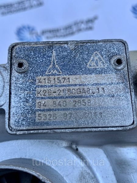 Турбокомпресор BorgWarner 53269706011, 53269886011, 04154647, 04151571, 04151788, 2710543007 53269706011 фото