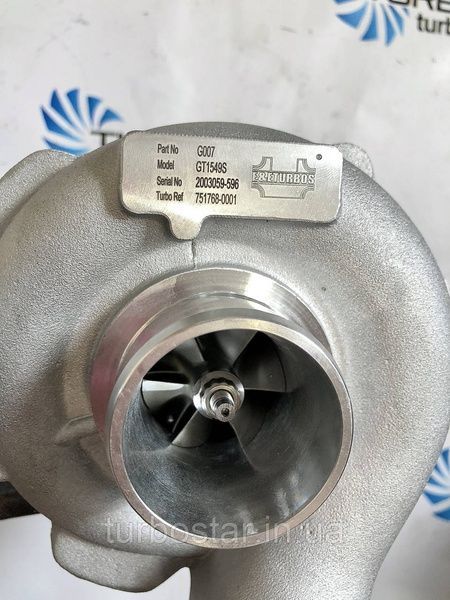 Турбина Mitsubishi Carisma 1.9D 751768-1 717345-2 703245-1 Турбіна Mitsubishi Carisma Турбина MITSUBISHI GT1549S-2 фото