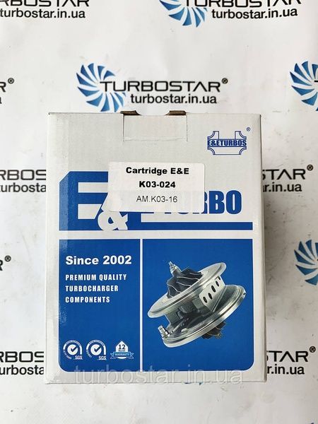 Картридж турбіни АУДІ А4, А6. Мотор 2.0 D (BGB, BWE, BUL, BPJ). 53039700105, 53039700106 K03-16 фото