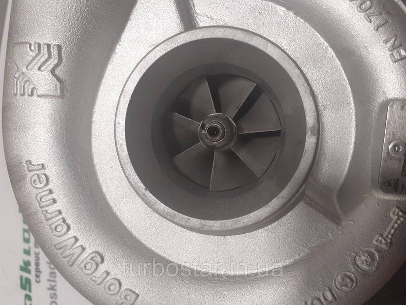 Відновлена турбіна MAN Truck Bi-Turbo, бі-турбо 4.6 D BorgWarner R2S 11509880012 + 12649880072 11509880012 + 12649880072 фото